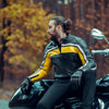VESTE DE MOTO EN CUIR RACING MAXIME