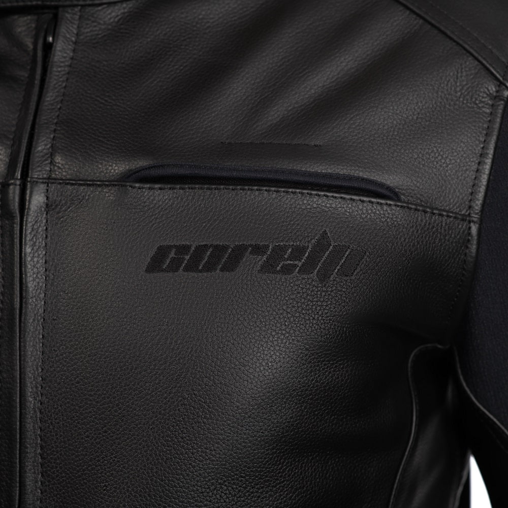 
                  
                    Charger l&amp;#39;image dans la galerie, BLOUSON DE MOTO EN CUIR COURSE STORM, Protections certifiées CE sur les coudes, les épaules et le dos, fermetures à glissière YKK, Doublure intérieure amovible en polyester matelassée amovible, une poche intérieure
                  
                