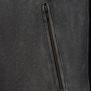
                  
                    Charger l&amp;#39;image dans la galerie, VESTE EN CUIR DE MOTO GRISE SOHO RÉTRO
                  
                