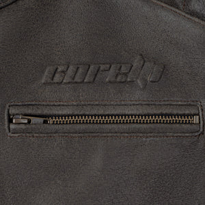 
                  
                    Charger l&amp;#39;image dans la galerie, VESTE EN CUIR DE MOTO MARRON SOHO RÉTRO
                  
                