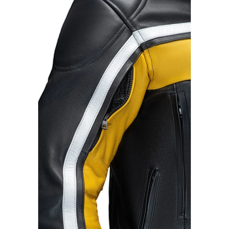 VESTE DE MOTO EN CUIR RACING MAXIME
