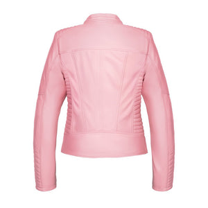 
                  
                    Charger l&amp;#39;image dans la galerie, BLOUSON DE MOTO EN CUIR POUR FEMME ROSA
                  
                
