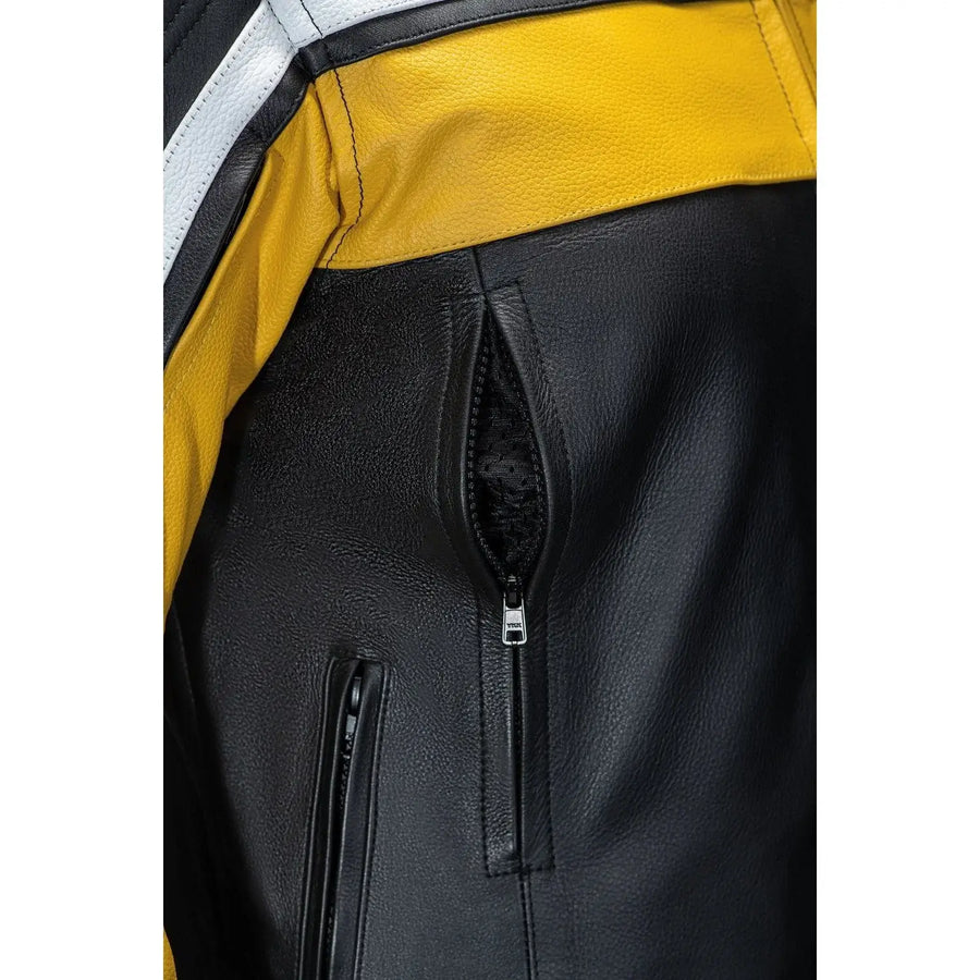 VESTE DE MOTO EN CUIR RACING MAXIME