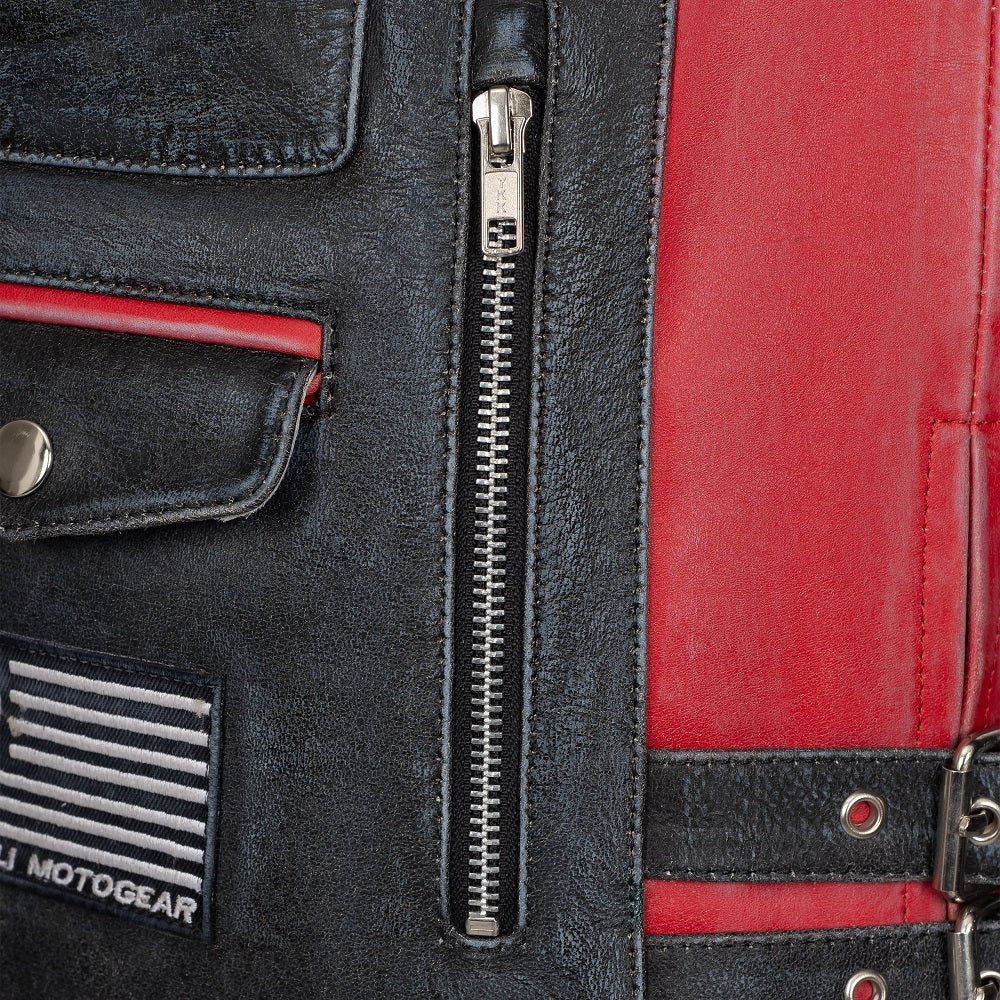 
                  
                    Charger l&amp;#39;image dans la galerie, BLOUSON DE MOTO EN CUIR TOKYO VINTAGE
                  
                