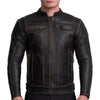 BLOUSON DE MOTO EN CUIR VIVE LA FRANCE RÉTRO