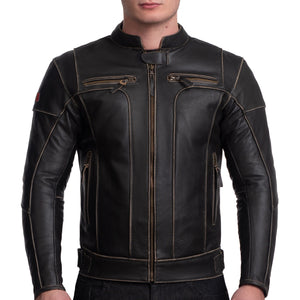 
                  
                    Charger l&amp;#39;image dans la galerie, BLOUSON DE MOTO EN CUIR VIVE LA FRANCE RÉTRO
                  
                
