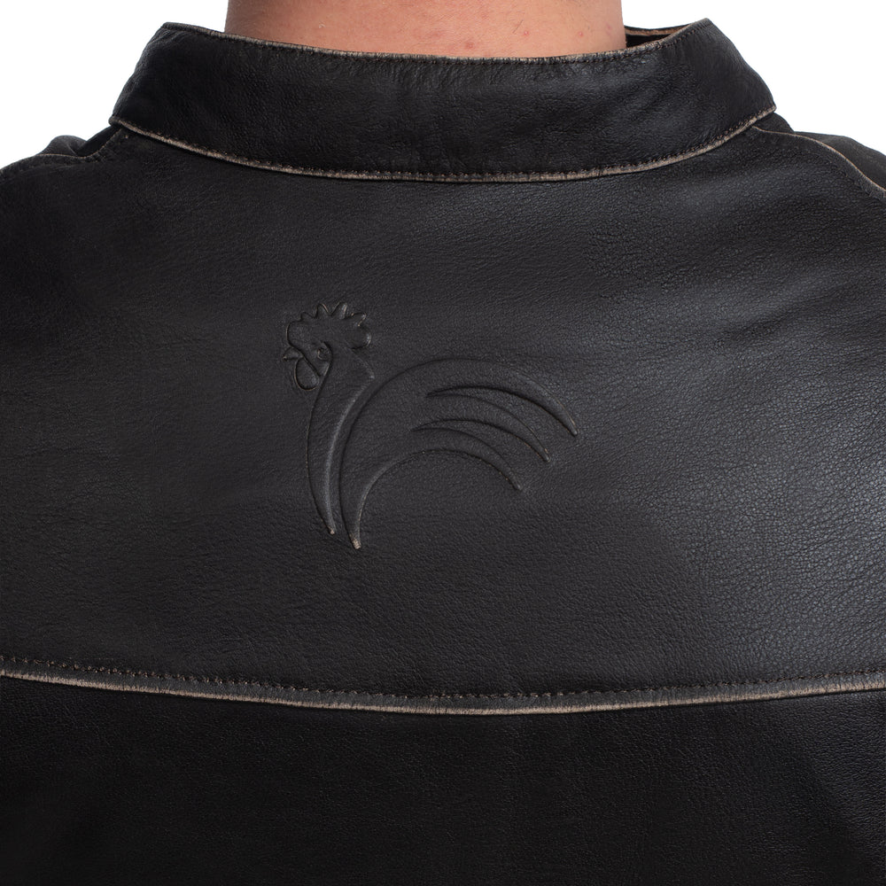 
                  
                    Charger l&amp;#39;image dans la galerie, BLOUSON DE MOTO EN CUIR VIVE LA FRANCE RÉTRO
                  
                