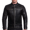 BLOUSON DE MOTO EN CUIR NOIR MADARA