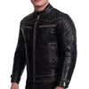 BLOUSON DE MOTO EN CUIR NOIR MADARA