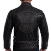 BLOUSON DE MOTO EN CUIR NOIR MADARA