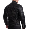 BLOUSON DE MOTO EN CUIR NOIR MADARA