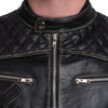 BLOUSON DE MOTO EN CUIR NOIR MADARA
