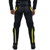 PANTALON DE MOTO EN CUIR NOIR SCORPIO RÉFLÉCHISSANT