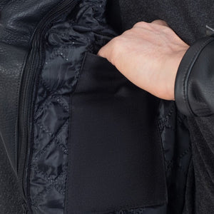 
                  
                    Charger l&amp;#39;image dans la galerie, BLOUSON DE MOTO EN CUIR NOIR VENOM
                  
                