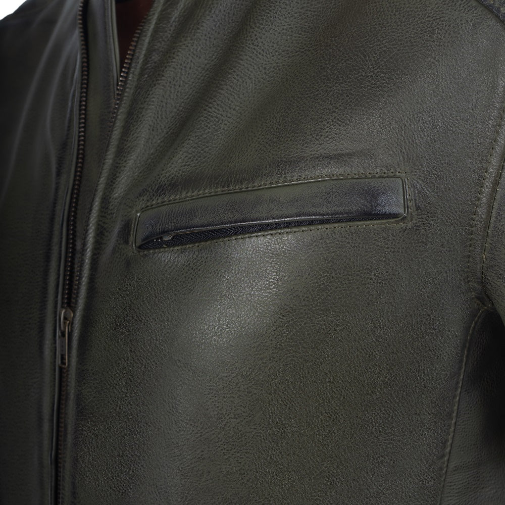 
                  
                    Charger l&amp;#39;image dans la galerie, BLOUSON DE MOTO EN CUIR DUBLIN RÉTRO
                  
                