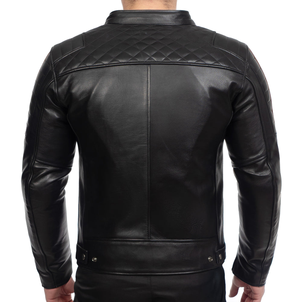 
                  
                    Charger l&amp;#39;image dans la galerie, BLOUSON DE MOTO EN CUIR NOIR CHAMPS-ÉLYSÉES
                  
                