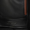 BLOUSON DE CUIR MOTO NOIR HUDSON