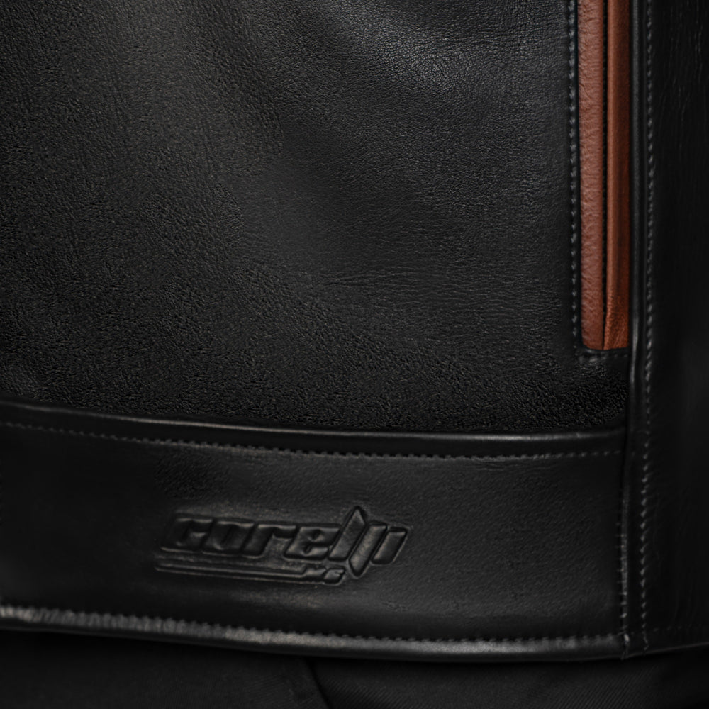 
                  
                    Charger l&amp;#39;image dans la galerie, BLOUSON DE CUIR MOTO NOIR HUDSON
                  
                