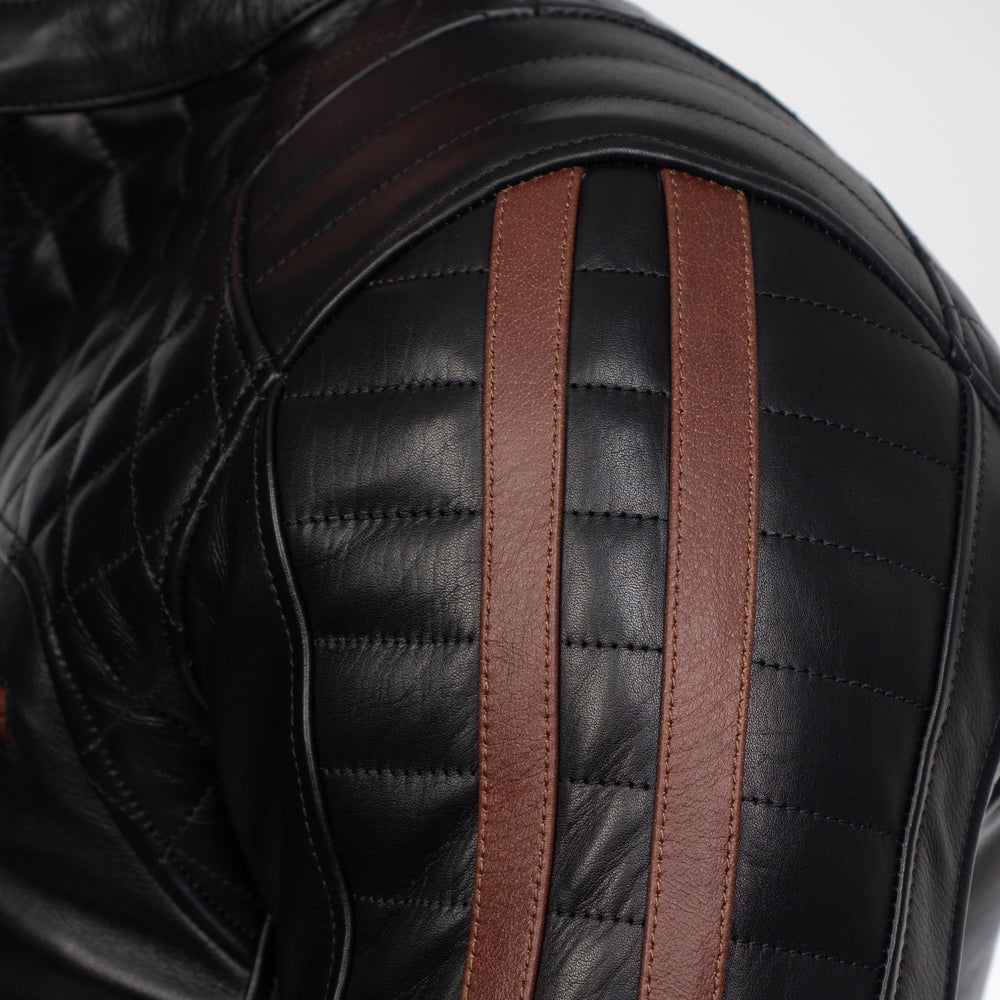 
                  
                    Charger l&amp;#39;image dans la galerie, BLOUSON DE CUIR MOTO NOIR HUDSON
                  
                