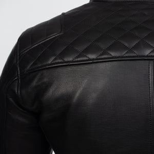 
                  
                    Charger l&amp;#39;image dans la galerie, BLOUSON DE CUIR MOTO NOIR HUDSON
                  
                
