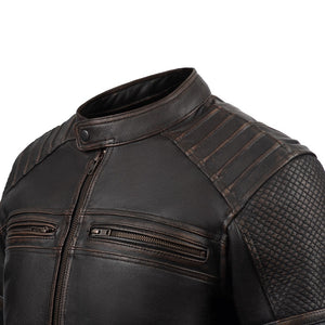 
                  
                    Charger l&amp;#39;image dans la galerie, BLOUSON DE MOTO EN CUIR COLORADO RÉTRO
                  
                