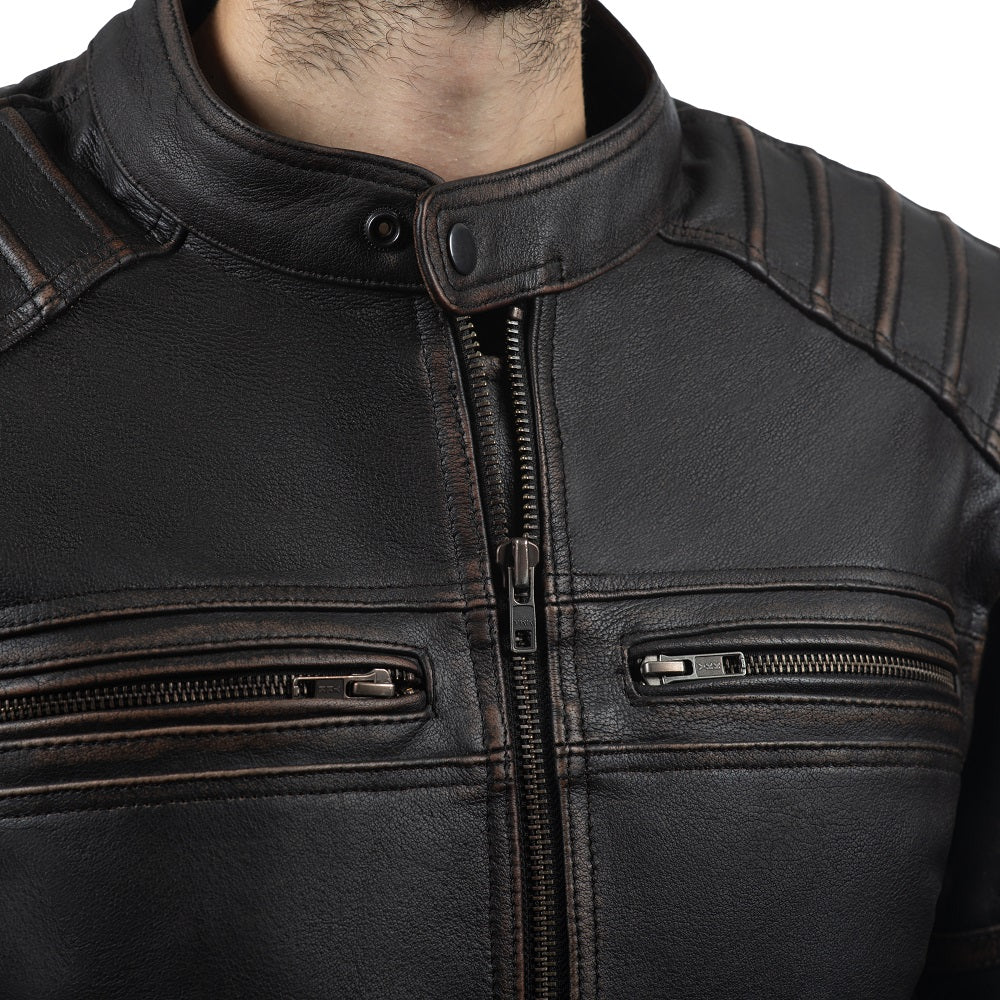 
                  
                    Charger l&amp;#39;image dans la galerie, BLOUSON DE MOTO EN CUIR COLORADO RÉTRO
                  
                