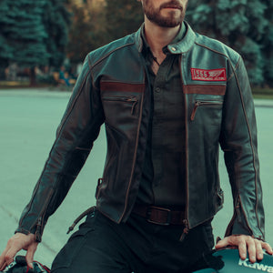 
                  
                    Charger l&amp;#39;image dans la galerie, BLOUSON DE MOTO EN CUIR 1966
                  
                