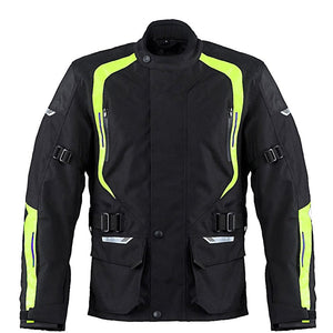 
                  
                    Charger l&amp;#39;image dans la galerie, BLOUSON TEXTILE MOTO IMPERMÉABLE À L&amp;#39;EAU STATE TOURING, Protecteurs amovibles certifiés CE sur les épaules, les coudes et le dos, Fermetures à glissière YKK, fermeture velcro à l&amp;#39;avant, fermeture à glissière de 8&amp;quot; à l&amp;#39;arrière pour fixation au pantalon
                  
                