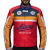 BLOUSON DE MOTO TEXTILE MIAMI MOTOR CLUB, Protections amovibles certifiées CE sur le dos, les épaules et les coudes