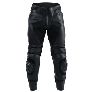 
                  
                    Charger l&amp;#39;image dans la galerie, PANTALON DE MOTO EN CUIR ANTOINE NOIR, Protection de genou certifiée CE, sangles velcro réglables à la taille, Fermetures à glissière de bout en bout et de 8&amp;quot;
                  
                