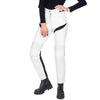 PANTALON DE MOTO EN CUIR EQUILIBRIUM BLANC FEMME