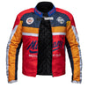 BLOUSON DE MOTO TEXTILE MIAMI MOTOR CLUB, Protections amovibles certifiées CE sur le dos, les épaules et les coudes
