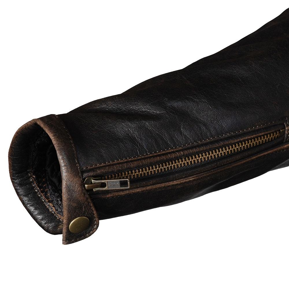 
                  
                    Charger l&amp;#39;image dans la galerie, VIVI IL MOMENTO VESTE EN CUIR DE MOTO RÉTRO, Protections amovibles certifiées CE sur les épaules, les coudes et le dos, Fermetures éclair YKK tout autour, une fermeture éclair de 8 &amp;quot;dans le bas du dos pour se connecter au pantalon
                  
                