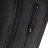 BLOUSON DE MOTO TEXTILE ROCKET BLEU, Protections amovibles certifiées CE sur les épaules, les coudes et le dos, Fermetures à glissière YKK tout autour, fermetures à glissière de 8 pouces et de connexion sur toute la circonférence pour les pantalons