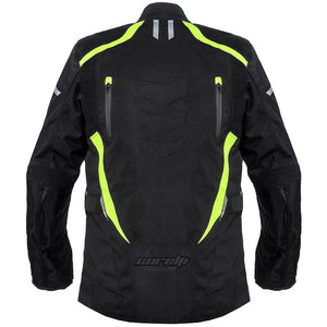 
                  
                    Charger l&amp;#39;image dans la galerie, BLOUSON TEXTILE MOTO IMPERMÉABLE À L&amp;#39;EAU STATE TOURING, Protecteurs amovibles certifiés CE sur les épaules, les coudes et le dos, Fermetures à glissière YKK, fermeture velcro à l&amp;#39;avant, fermeture à glissière de 8&amp;quot; à l&amp;#39;arrière pour fixation au pantalon
                  
                