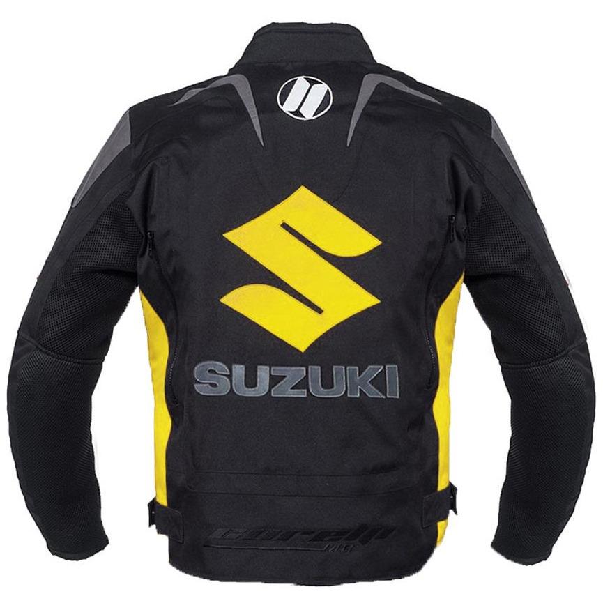 
                  
                    Charger l&amp;#39;image dans la galerie, BLOUSON DE MOTO TEXTILE SUZUKI JAUNE, Protecteurs amovibles certifiés CE sur les épaules, les coudes et le dos, Fermetures à glissière YKK, fermeture à glissière de 8&amp;quot; pour fixation au pantalon
                  
                