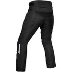 PANTALON DE MOTO TEXTILE NOIR STORM, Protecteurs CE amovibles aux genoux, Fermetures à glissière d'origine YKK, fermeture à glissière de 8" pour fixation à la veste