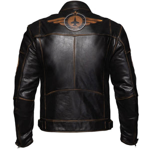 
                  
                    Charger l&amp;#39;image dans la galerie, VIVI IL MOMENTO VESTE EN CUIR DE MOTO RÉTRO, Protections amovibles certifiées CE sur les épaules, les coudes et le dos, Fermetures éclair YKK tout autour, une fermeture éclair de 8 &amp;quot;dans le bas du dos pour se connecter au pantalon
                  
                