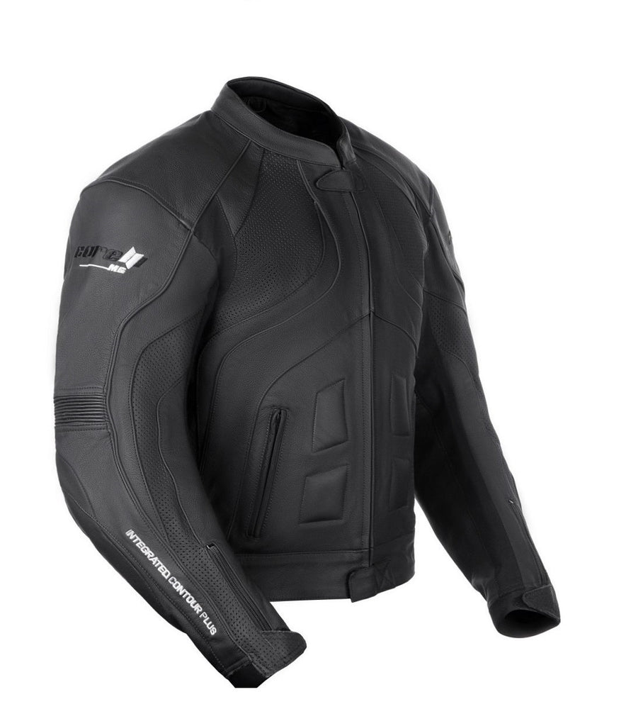 BLOUSON DE MOTO EN CUIR TRANSPORTER, Doublure intérieure matelassée imperméable amovible avec deux poches, protecteurs amovibles certifiés CE, Fermetures à glissière YKK, fermeture à glissière complète pour fixation au pantalon