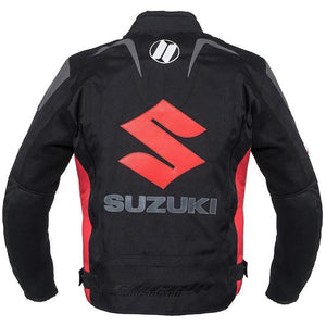 
                  
                    Charger l&amp;#39;image dans la galerie, BLOUSON DE MOTO TEXTILE SUZUKI NOIR, Protecteurs amovibles certifiés CE sur les épaules, les coudes et le dos, Doublure intérieure matelassée et imperméable.
                  
                