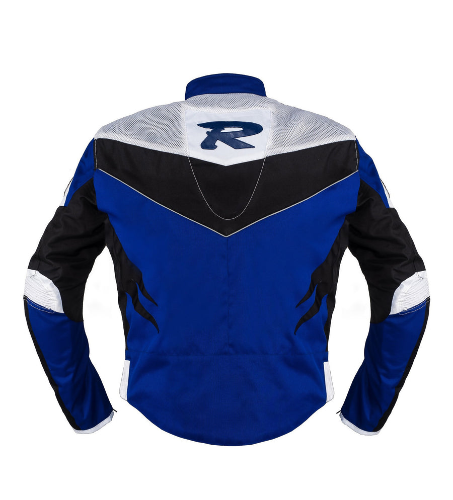 BLOUSON DE MOTO TEXTILE OLYMP RACING BLEU