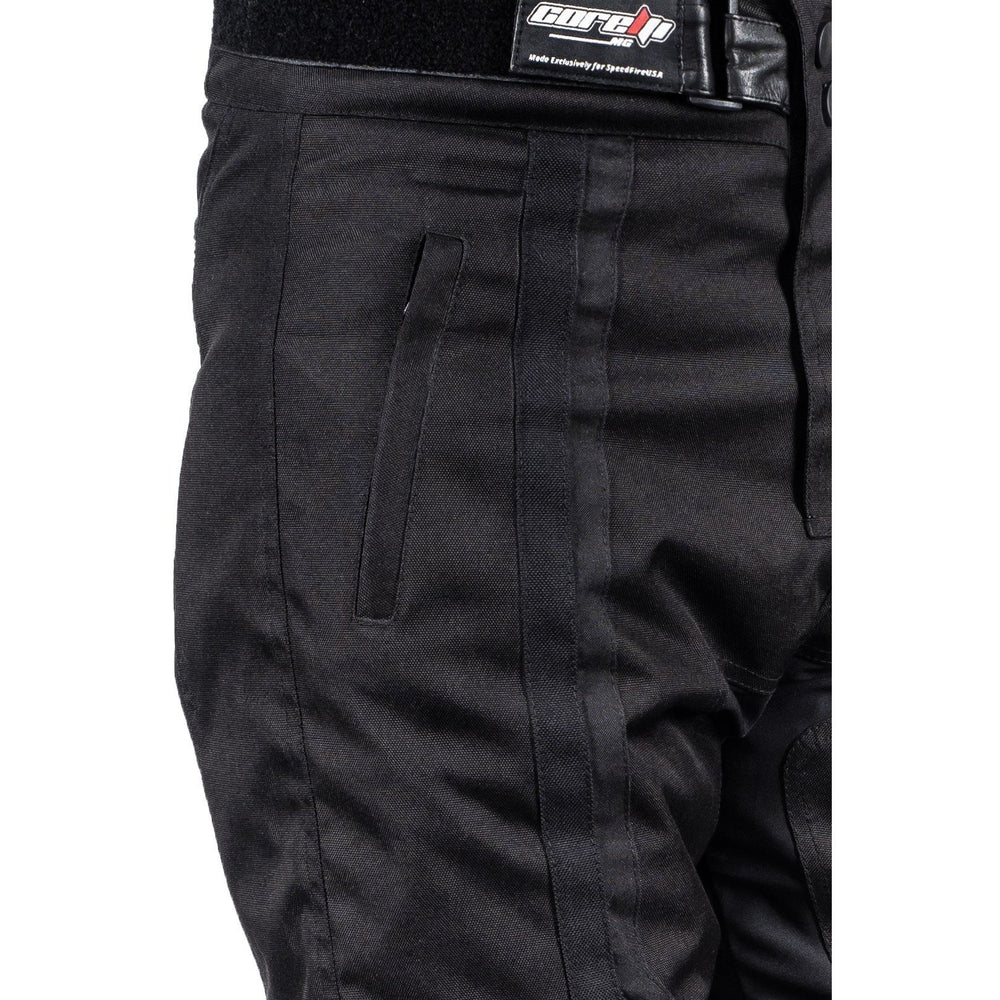 
                  
                    Charger l&amp;#39;image dans la galerie, PANTALON DE MOTO TEXTILE NOIR STORM, Protecteurs CE amovibles aux genoux, Fermetures à glissière d&amp;#39;origine YKK, fermeture à glissière de 8&amp;quot; pour fixation à la veste
                  
                