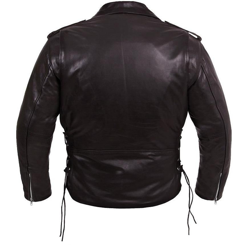 
                  
                    Charger l&amp;#39;image dans la galerie, BLOUSON DE MOTO EN CUIR CUSTOM ORIGINAL TERMINATOR, Fermetures à glissière YKK, deux poches zippées, fermeture à glissière de 8&amp;quot; pour fixation au pantalon, bretelles ajustables, Protecteurs amovibles certifiés CE
                  
                
