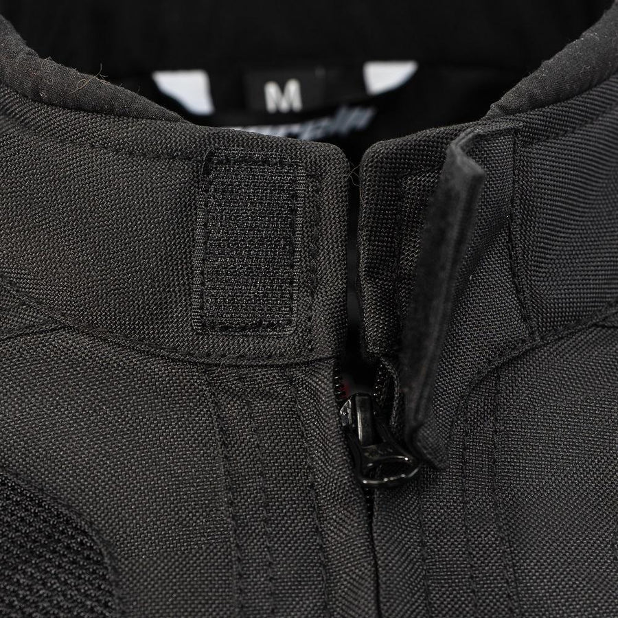 BLOUSON DE MOTO TEXTILE ROCKET BLEU, Protections amovibles certifiées CE sur les épaules, les coudes et le dos, Fermetures à glissière YKK tout autour, fermetures à glissière de 8 pouces et de connexion sur toute la circonférence pour les pantalons