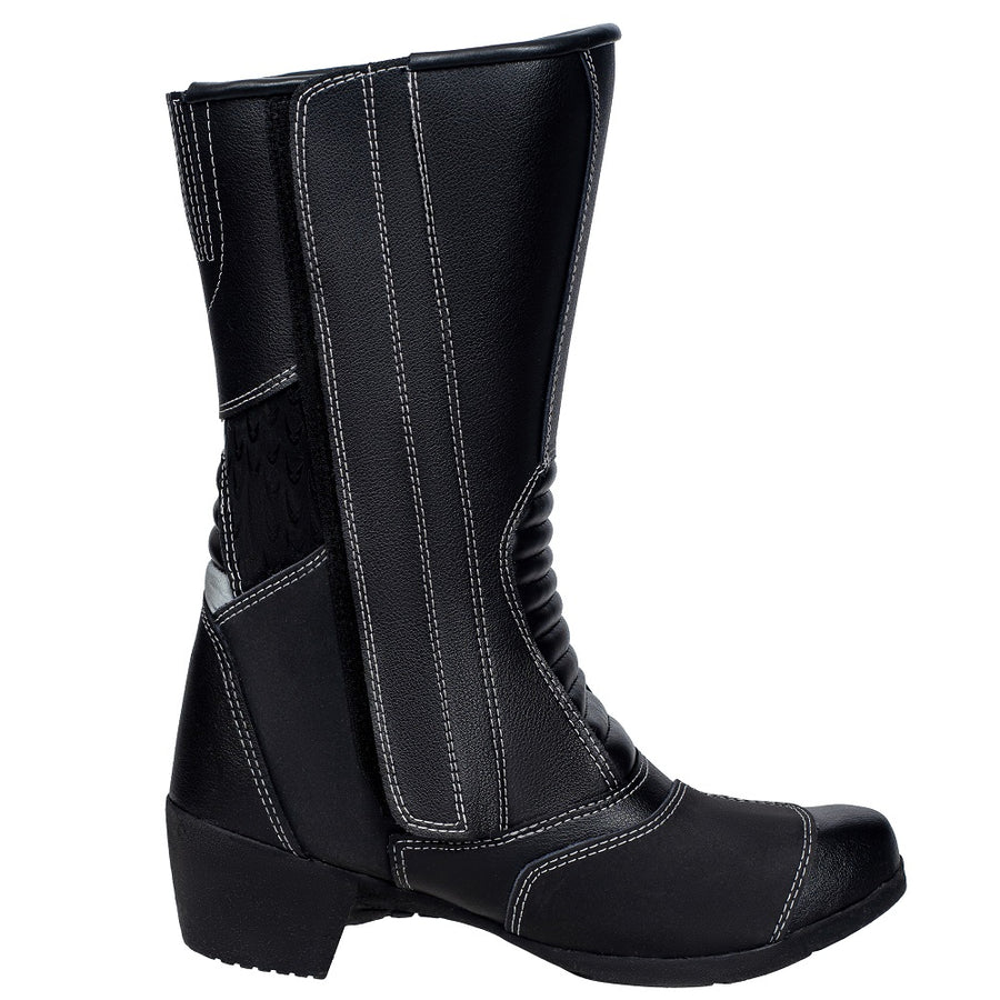 Arrow Bottes de moto en cuir pour femmes