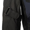 BLOUSON DE MOTO TEXTILE ROCKET BLEU, Protections amovibles certifiées CE sur les épaules, les coudes et le dos, Fermetures à glissière YKK tout autour, fermetures à glissière de 8 pouces et de connexion sur toute la circonférence pour les pantalons