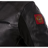 BLOUSON DE MOTO EN CUIR BIKER RUSSIE, Protecteurs amovibles certifiées CE sur les coudes, les épaules et le dos, Keprotec Kevlar sous les bras, un col intérieur doux pour un confort maximum