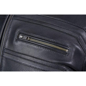 
                  
                    Charger l&amp;#39;image dans la galerie, BLOUSON EN CUIR DE MOTO NOIR VANGUARD, Protections certifiées CE sur les coudes et les épaules, zone lombaire rembourrée, doublure intérieure matelassée en polyester amovible, col rembourré pour un meilleur confort
                  
                