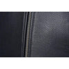 BLOUSON EN CUIR DE MOTO NOIR VANGUARD, Protections certifiées CE sur les coudes et les épaules, zone lombaire rembourrée, doublure intérieure matelassée en polyester amovible, col rembourré pour un meilleur confort
