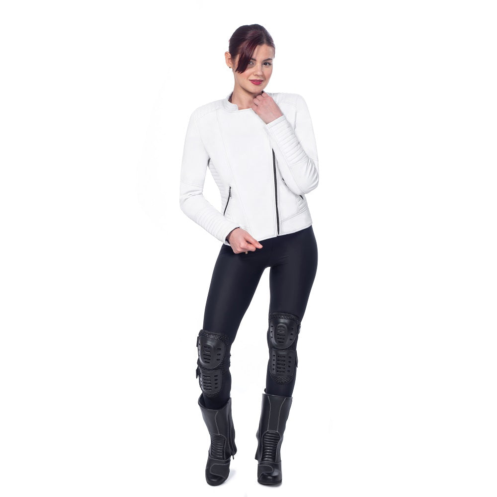 
                  
                    Charger l&amp;#39;image dans la galerie, BLOUSON DE MOTO EN CUIR POUR FEMME MORENA ARMORED, En vrai cuir de qualité supérieure. Protections amovibles certifiées CE
                  
                